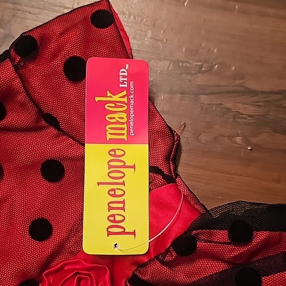 PENELOPE MACK red & black dress. Size 12mnths. NWT! - Picture 5 of 5
